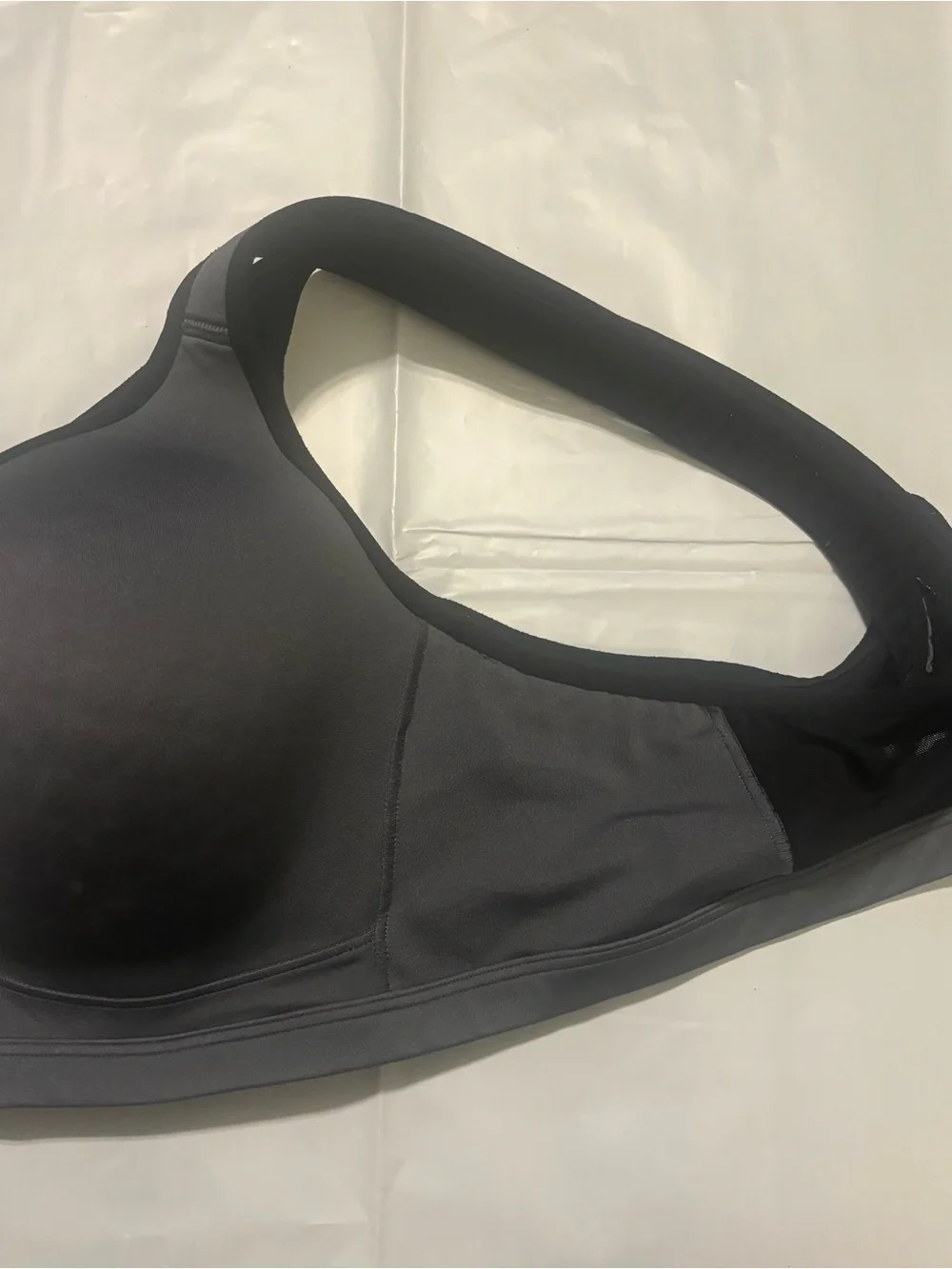 42DD Livi Active Wireless Molded Bra in Charcoal Gray Lane Bryant